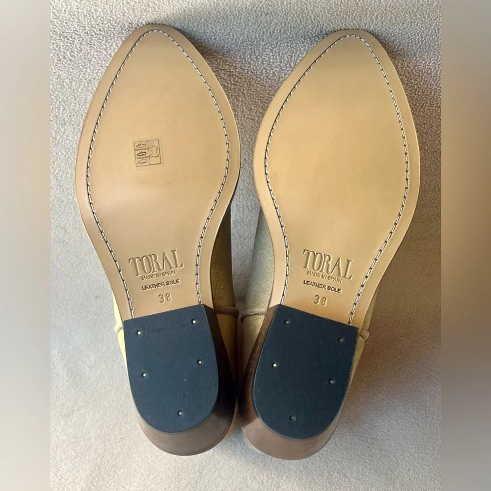 NEW Toral Western Cowgirl Boots Women’s 7 Gold Glitter Coachella Stagecoach Boho - Picture 4 of 5